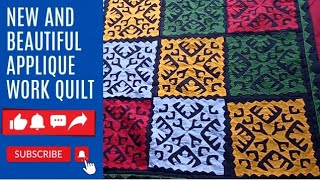 New And Beautiful Applique Work Quilt Handwork  Sindhi tuk  Handmade [upl. by Cato]