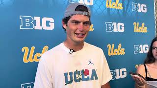 UCLA quarterback Ethan Garbers talks offensive improvement in second half against Hawai’i [upl. by Zaccaria495]