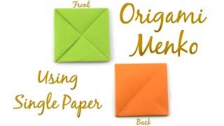 Easy Origami Menko Tutorial Hyo Ahn [upl. by Adriell54]