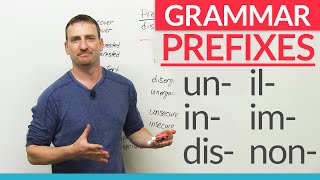 English Grammar Negative Prefixes  quotunquot quotdisquot quotinquot quotimquot quotnonquot [upl. by Erimahs]