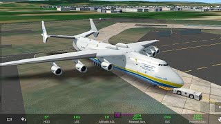 RFS  Real Flight Simulator  London to Kyiv  Full Flight  Antonov An225 [upl. by Earased]