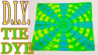 DIY Easy 2Color Tie Dye Bandana  Variations Tutorial 21 [upl. by Hutchings]