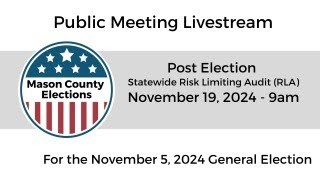 November 5 2024 General Election  Post Election Statewide Risk Limiting Audit [upl. by Queridas]