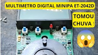 MULTÍMETRO DIGITAL MINIPA ET3042D  MANUTENÇÃO  OXIDAÇÃO NA PLACA [upl. by Goldshell]