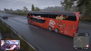 FERNBUS  RUTA CON LLUVIA AUTOBUS SKYLINER DE DOS PISOS  JMGAMER [upl. by Garwin114]