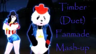 Just Dance 2014  Timber DUET Fanmade Mashup [upl. by Raybourne]