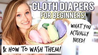 CLOTH DIAPERS FOR BEGINNERS  CLOTH DIAPER ROUTINE [upl. by Tuinenga]