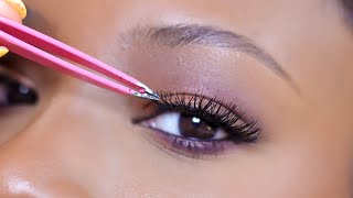 This lash tutorial will have you applying your false eyelashes PERFECTLY [upl. by Sergo]