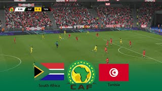 South Africa vs Tunisia  AFCON Africa Cup of Nations 2023 Ivory Coast  24 January 2024  PES [upl. by Elisha]