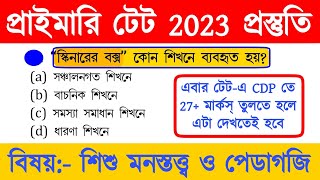 primary tet preparation 2023  wb primary tet preparation 2023  primary tet cdp class [upl. by Nnor]