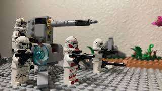 lego star war clones vs Droids battle 4 lego stop motion [upl. by Chavaree]