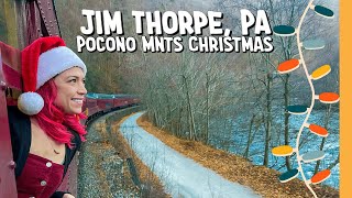 🎄 POCONO MTNS MOST VISITED HOLIDAY TOWN  CHRISTMAS IN JIM THORPE PA THINGS TO DO  RV LIFE [upl. by Kcire]