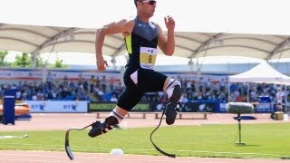 Blade Runners artificial legs controversial at Olympics [upl. by Barnum]