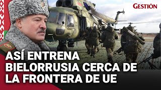 Bielorrusia realiza EJERCICIOS MILITARES cerca de la frontera de la Unión Europea [upl. by Halfon850]