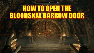 Skyrim Remastered  How to Open the Bloodskal Barrow Door Raven Rock Mine Bloodskal Blade Puzzle [upl. by Adnohsel595]