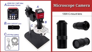 best selling from aliexpress gadgets 2021 Microscope Camera Set HDMI VGA [upl. by Eberle]