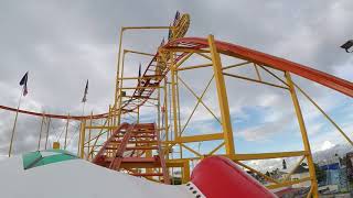 Rock amp Roller Coaster – Vorlop  Onride  Pützchens Markt Bonn 2017 [upl. by Esil]