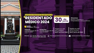 Concurso Nacional de Admisión Residentado Médico 2024 [upl. by Ahsakat]