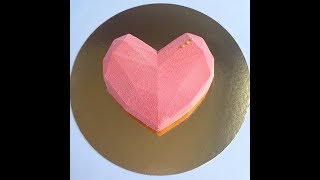 ● MONTAGE D’UN ENTREMET AVEC UN MOULE SILIKOMART  COEUR ORIGAMI  ♥ [upl. by Acirdna]