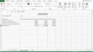 Computer Literacy for Windows  Excel lab 1 [upl. by Coffee139]