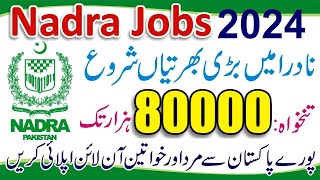 Nadra Jobs 2024 Apply Online  How to Apply Nadra Jobs 2024  Nadra Office Jobs Online Apply 2024 [upl. by Sprung711]