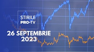 Stirile PRO TV  26 septembrie 2023 [upl. by Hali]