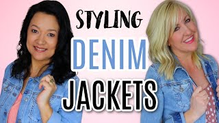 HOW TO WEAR DENIM JACKETS  More Than 30 Outfit Ideas [upl. by Kajdan906]