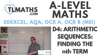 ALevel Maths D402 Arithmetic Sequences Finding the nth term [upl. by Tlihcox593]