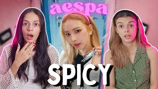 SISTERS REACTS TO aespa 에스파 Spicy MV  STUDIO CHOOM  aespareaction [upl. by Allimac]