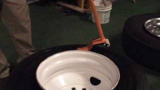 PneuTek Tire Tools Mount  Demount Truck Tire Demo P1000 Action Part 2 [upl. by Olgnaed]