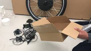 Pedalease 2 in 1 26”275quot electric bike conversion kit assembly part 1 [upl. by Dnanidref143]