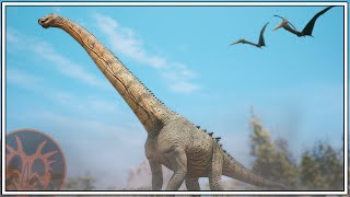 TRYING TO SURVIVE AS THE BIGGEST DINOSAUR IN THE GAME  PATH OF TITANS GAMEPLAY [upl. by Lindie]