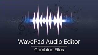 How to Combine Audio Files  WavePad Audio Editor Tutorial [upl. by Hafital477]