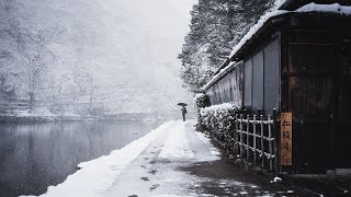 Walking in the Snowfall ARASHIYAMA KYOTO JAPAN  4K ASMR  Beautiful Snow in Kyoto [upl. by Ellerehs]