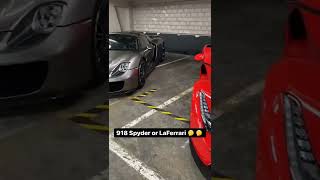 918 spyder vs Laferrari 🥰 shorts Supercar Boi [upl. by Heise831]