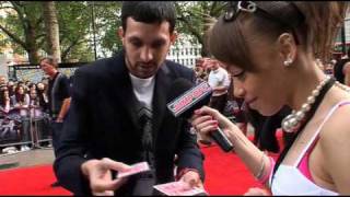 Dynamo Magic Trick on 4321 Red Carpet [upl. by Ameyn]