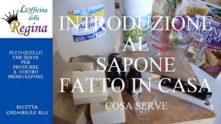 Introduzione al sapone fatto in casa  Cosa serve [upl. by Nella140]