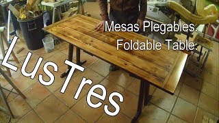 Mesas Plegables Foldable Tables [upl. by Brnaba699]