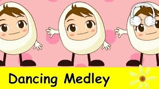 Dancing Medley  Nursery Rhymes Collection  Humpty Dumpty Skidamarink Teddy Bear [upl. by Derfiniw640]