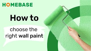 How to choose the right wall paint  Decorating Ideas  Homebase [upl. by Ahsenrat]