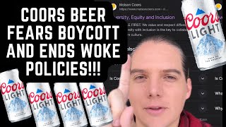 Coors Beer ENDS Woke Policies In Fear Of Our Boycott 🔥 [upl. by Trant]