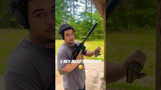 Suppressed micro 300 blk ar pistol 😁mustwatch gunshorts fypシ arp suppresed [upl. by Driskill302]