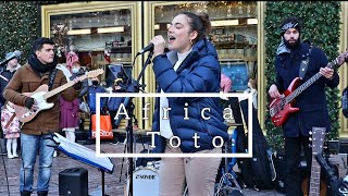 AMAZING STREET BASE PLAYER  Toto  Africa  Allie Sherlock cover [upl. by Meehar820]