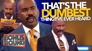 DUMBEST ANSWERS On Family Feud With Steve Harvey [upl. by Notsur]