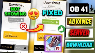 FF ADVANCE SERVER DOWNLOAD OPTION NOT SHOW OB 44 ADVANCE SERVER KAISE DOWNLOAD KAREN [upl. by Ardnazil]