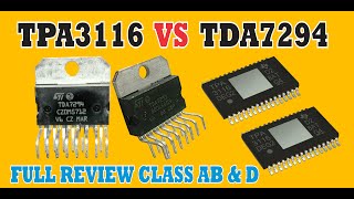 TPA3116 D2 VS TDA7294  tpa3116d2 amplifierboard digitalelectronics [upl. by Sanfourd]