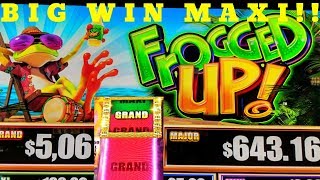 BIG WIN NEW GAME ⭐FROGGED UP⭐MAXI PROGRESSIVE💰 FREE SPIN [upl. by Remark]