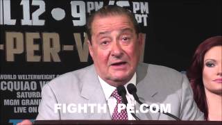 BOB ARUM READY TO MAKE MAYWEATHER VS PACQUIAO CALLS FOR BOYCOTT OF MAYWEATHER VS MAIDANA [upl. by Aehtrod]