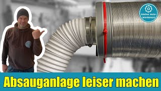 Schallreduzierung in der Werkstatt⏐Absauganlage leiser machen⏐kleine holzwerkstatt [upl. by Ayalat]