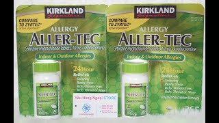 Viên chống dị ứng Kirkland Signature AllerTec 365 viên  Mỹ [upl. by Alver]